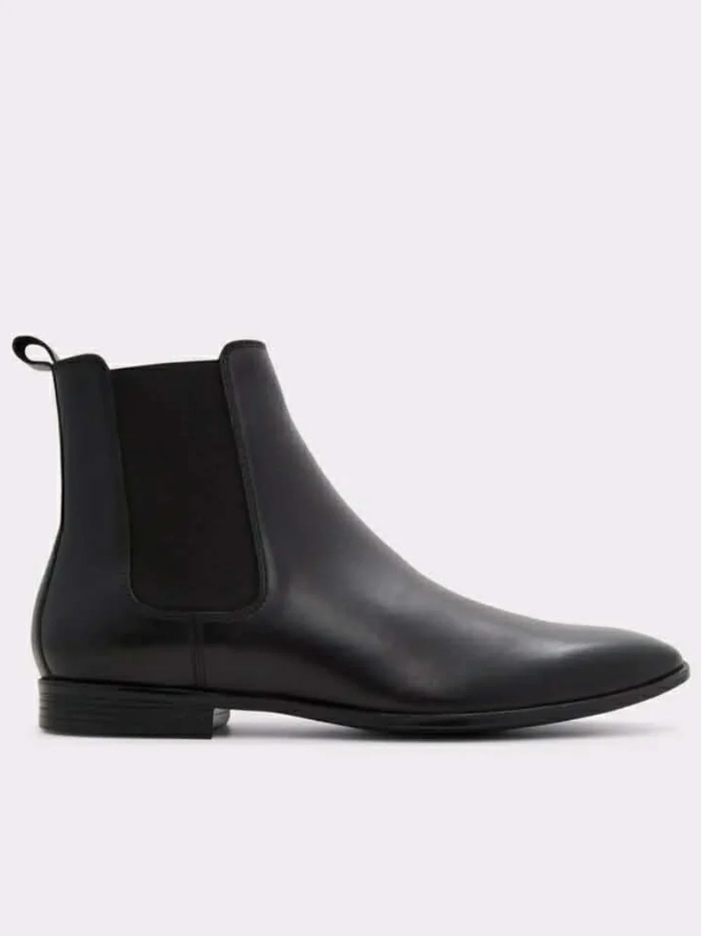 Aldo Prelimos Men's Black Leather Chelsea Ankle Boots (Men's Size 7)